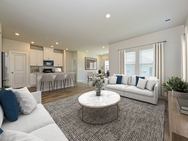 The Chandler floorplan as shown at Simpson Farms in Charlotte, NC.