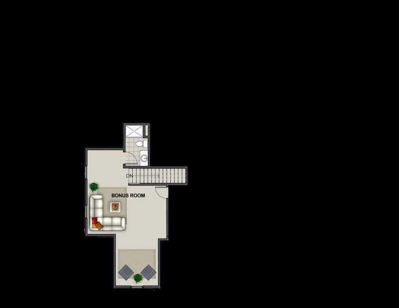 2D floor plan layout of this home in Paxton Pointe, Hixson, TN (Image 6).