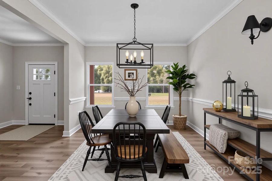 Furnished interior view inside a new home in , Monroe (Image 4).