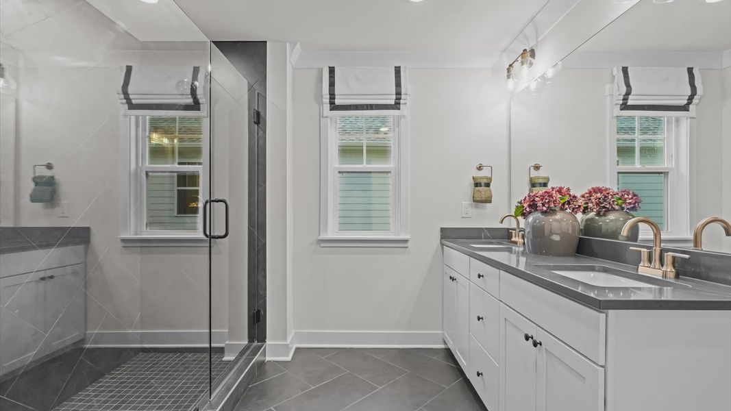 Furnished interior view inside a new home in Station Pointe, Angier (Image 27).
