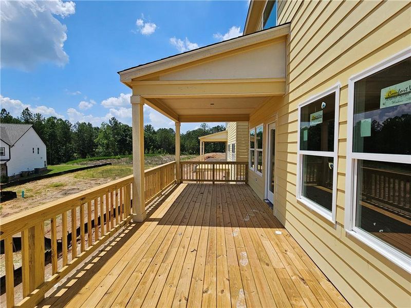Exterior details and patio area of a home in Arbors at Richland Creek, Buford (Image 3). Exterior details and patio area of a home in Arbors at Richland Creek, Buford (Image 3).