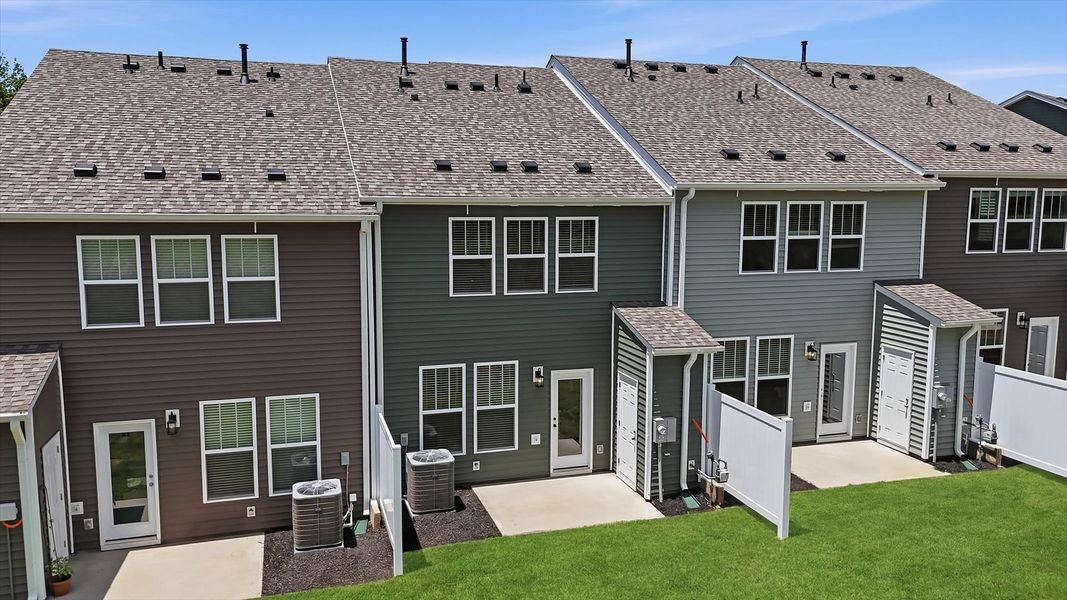 Vibrant rear outdoor space featuring a private patio and exceptional craftsmanship located near Downtown Greenville Vibrant rear outdoor space featuring a private patio and exceptional craftsmanship located near Downtown Greenville