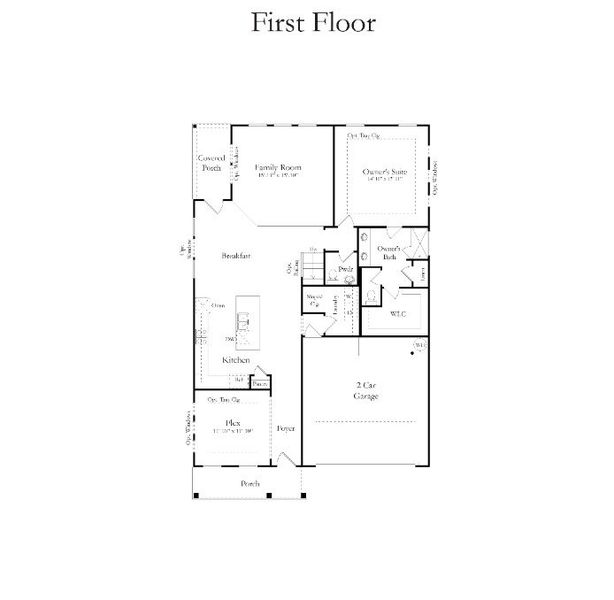 2D floor plan layout for the Lighthouse by DRB Homes in Enclave at South Pointe Estates, Summerville, SC (Image 2). 2D floor plan layout for the Lighthouse by DRB Homes in Enclave at South Pointe Estates, Summerville, SC (Image 2).
