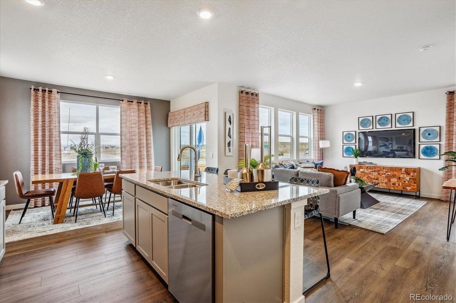 Furnished interior view inside a new home in Ridge at Johnstown, Johnstown (Image 9).