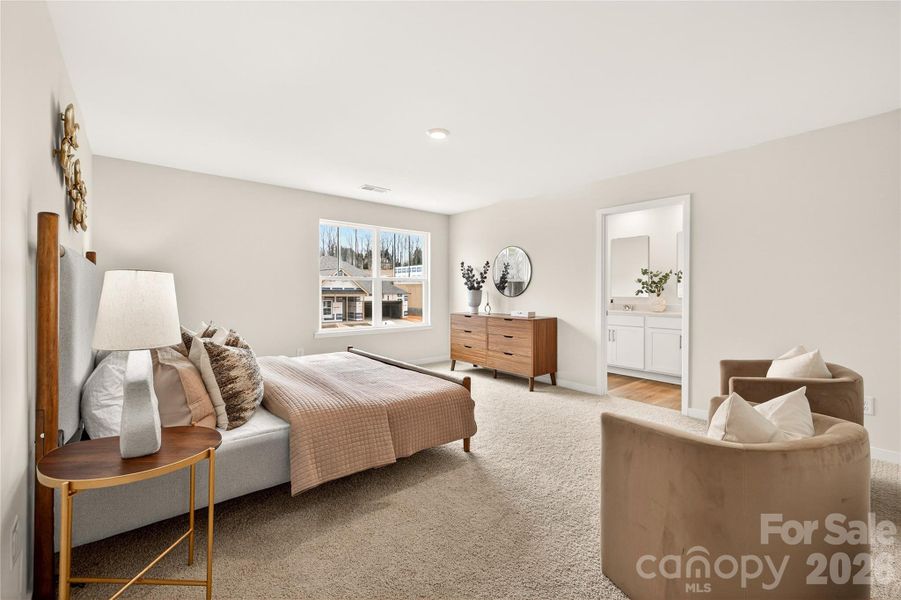 Furnished interior view inside a new home in Reedy Creek Preserve, Charlotte (Image 11).
