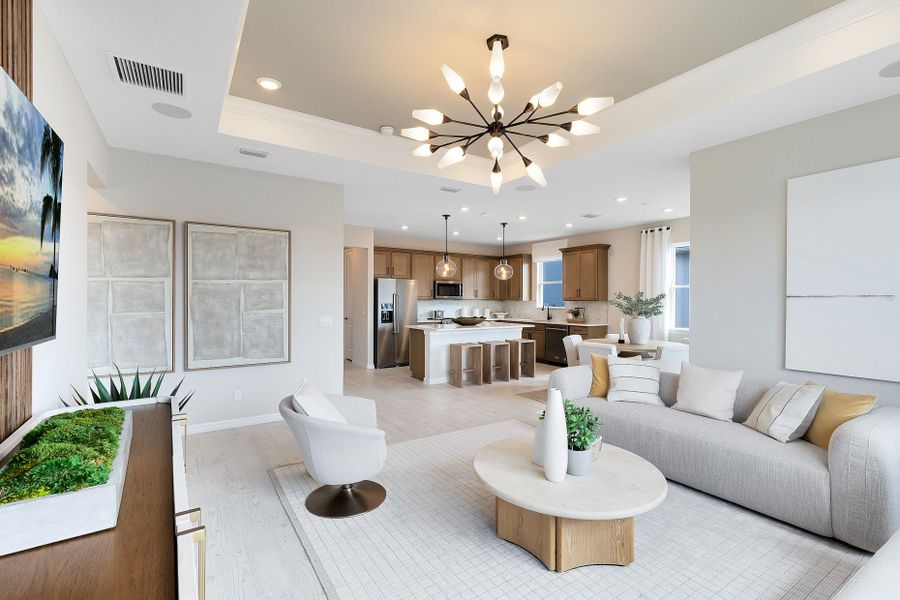 Furnished interior view inside a new home in Canopy Preserve, Deland (Image 7).