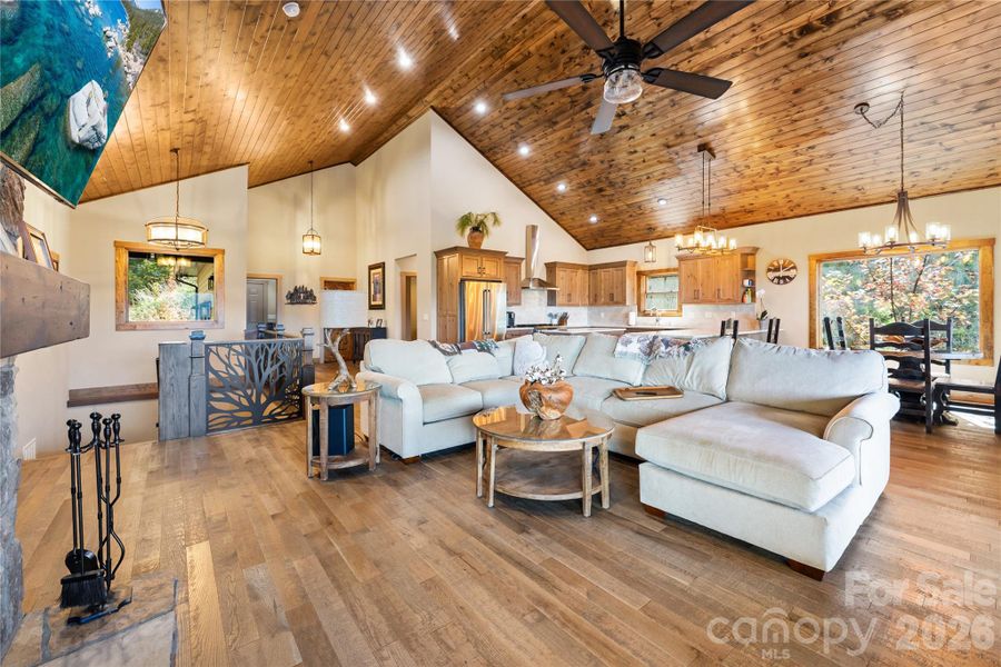 Furnished interior view inside a new home in , Waynesville (Image 3).