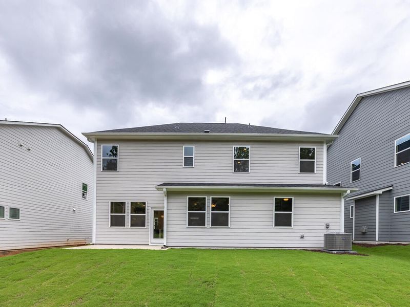 Exterior details and patio area of a home in Sage on North Main, Wake Forest (Image 2). Exterior details and patio area of a home in Sage on North Main, Wake Forest (Image 2).