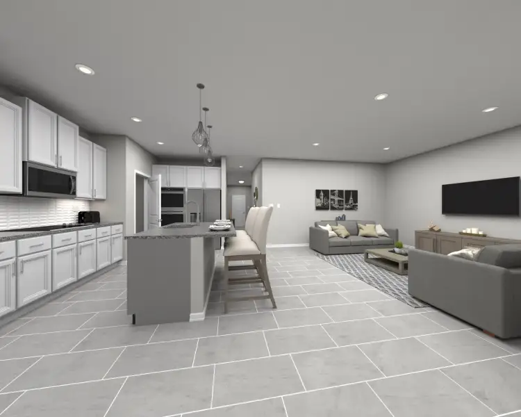 Furnished interior view inside a new home in Crescent Lakes - Reserve Series, Punta Gorda (Image 4).