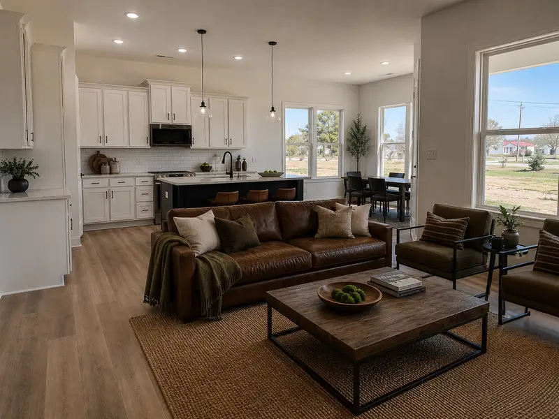 Furnished interior view inside a new home in Dixon Grove, Grimesland (Image 4).