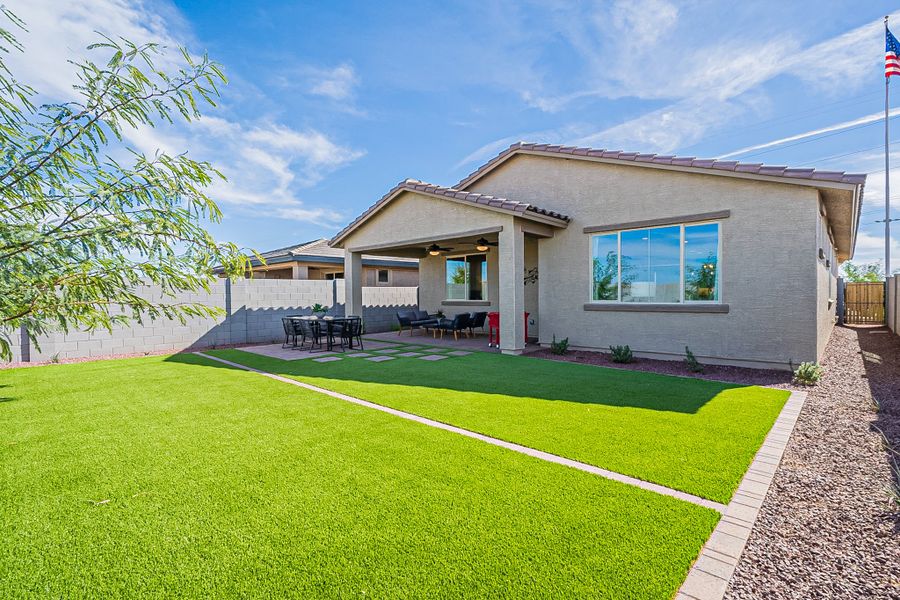 Representative exterior details of a home built from the Castillo Series - Acacia by Brightland Homes in Castillo at Anderson Parc, Buckeye (Image 3). Representative exterior details of a home built from the Castillo Series - Acacia by Brightland Homes in Castillo at Anderson Parc, Buckeye (Image 3).