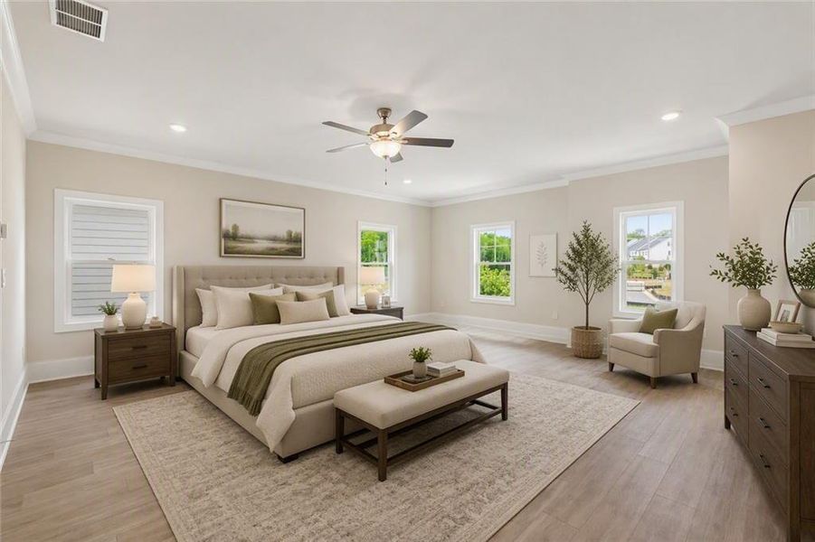 Furnished interior view inside a new home in Waterhaven, Cumming (Image 20).