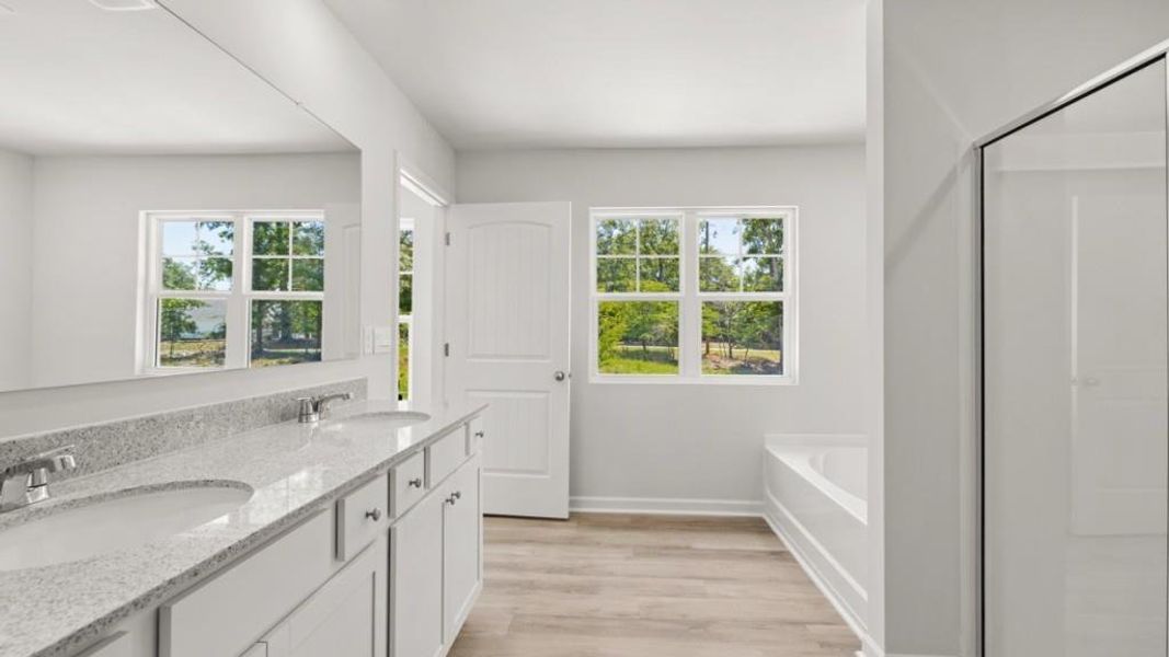 Furnished interior view inside a new home in Falcon Landing, Gainesville (Image 7). Furnished interior view inside a new home in Falcon Landing, Gainesville (Image 7).