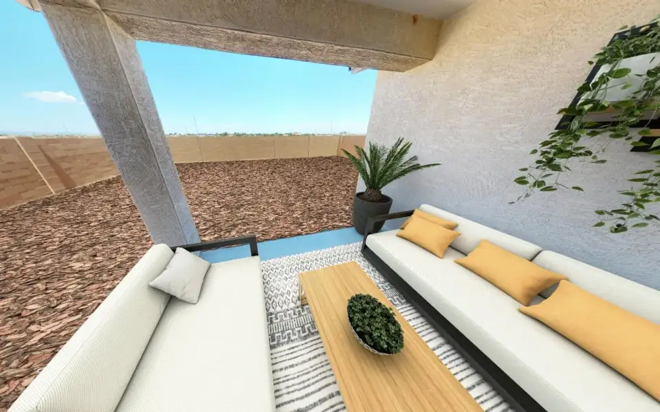 Exterior details and patio area of a home in Blossom Rock, Apache Junction (Image 2). Exterior details and patio area of a home in Blossom Rock, Apache Junction (Image 2).