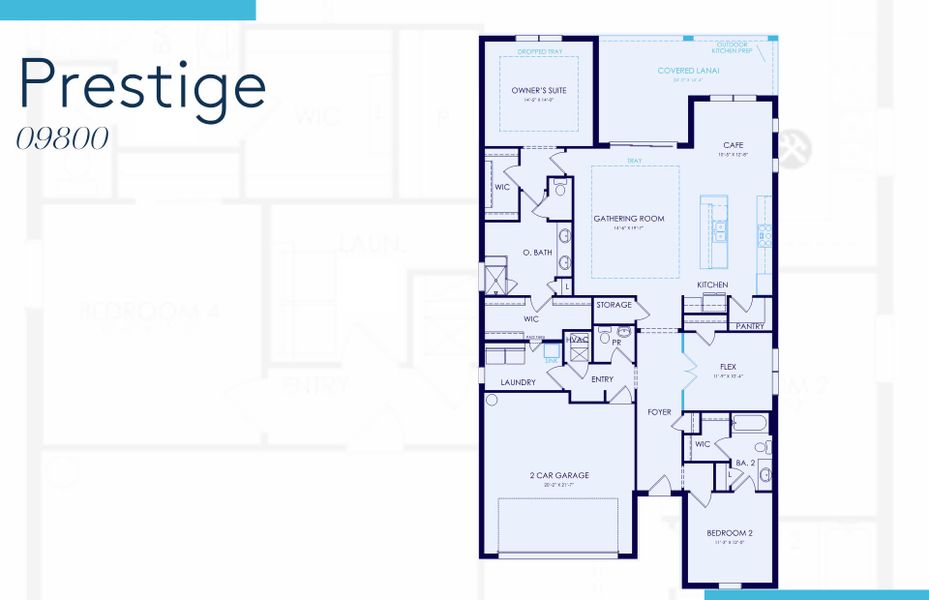 2D floor plan layout of this home in Del Webb Catalina, Lakewood Ranch, FL (Image 5). 2D floor plan layout of this home in Del Webb Catalina, Lakewood Ranch, FL (Image 5).