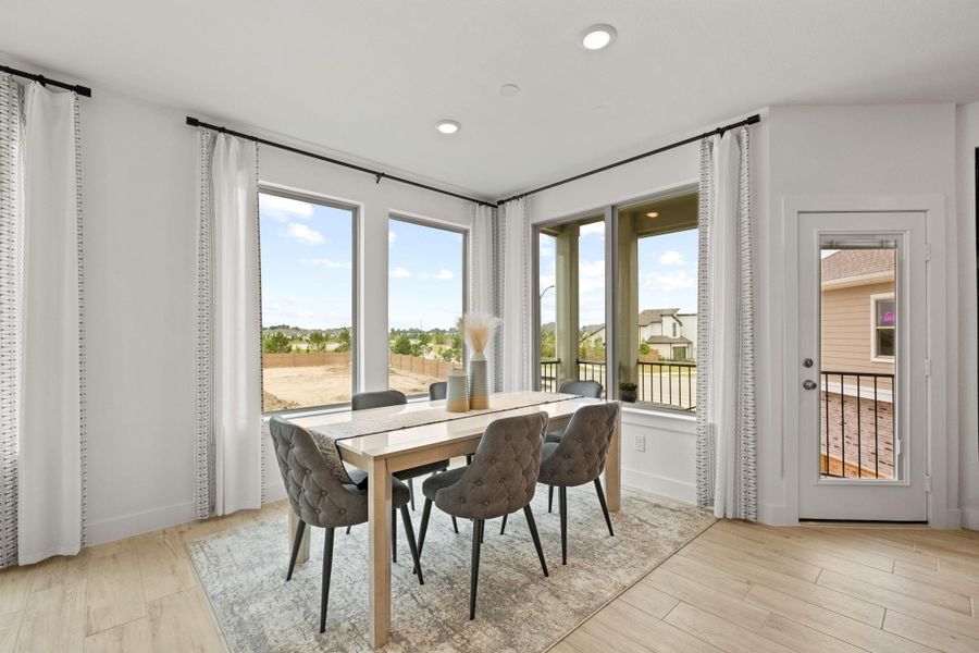 Furnished interior view inside a new home in Elyson, Katy (Image 17).