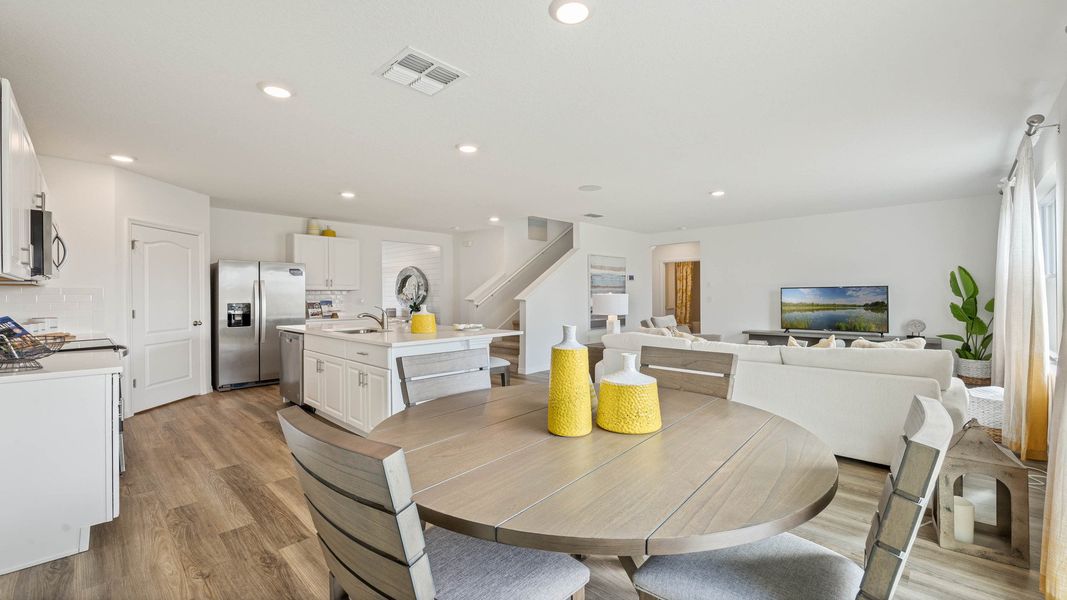 Furnished interior view inside a new home in Magnolia at the Bluffs Phase 3, Freeport (Image 9).