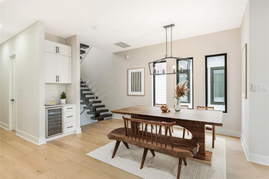 Furnished interior view inside a new home in , Houston (Image 2).