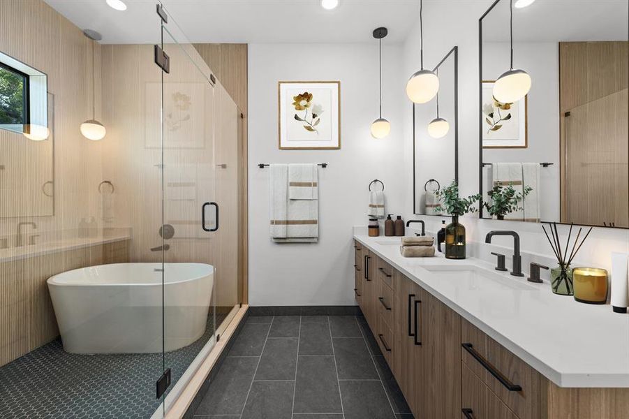 Furnished interior view inside a new home in , Dallas (Image 5). Furnished interior view inside a new home in , Dallas (Image 5).