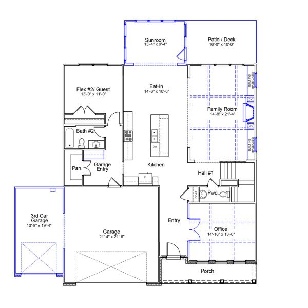 2D floor plan layout of this home in Lilah Grove, Summerfield, NC (Image 2). 2D floor plan layout of this home in Lilah Grove, Summerfield, NC (Image 2).