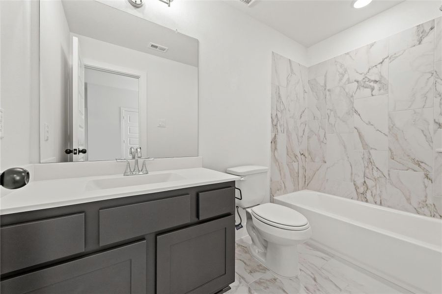 Furnished interior view inside a new home in Austin Point, Richmond (Image 9). Furnished interior view inside a new home in Austin Point, Richmond (Image 9).