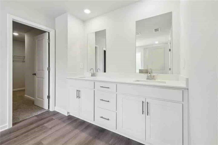 Furnished interior view inside a new home in Parkside at Grayson, Grayson (Image 12).