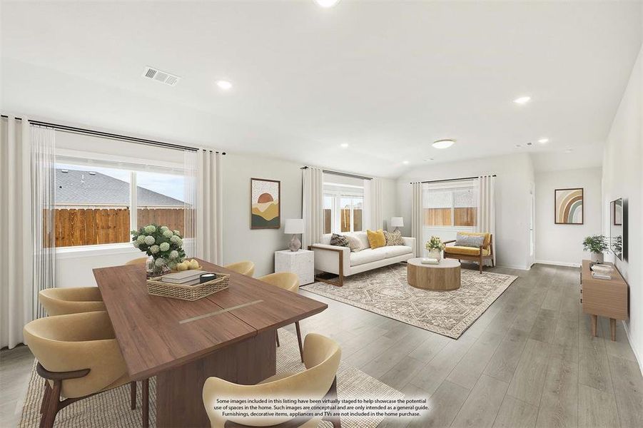 Furnished interior view inside a new home in Georgetown at Kings Fort, Kaufman (Image 6).