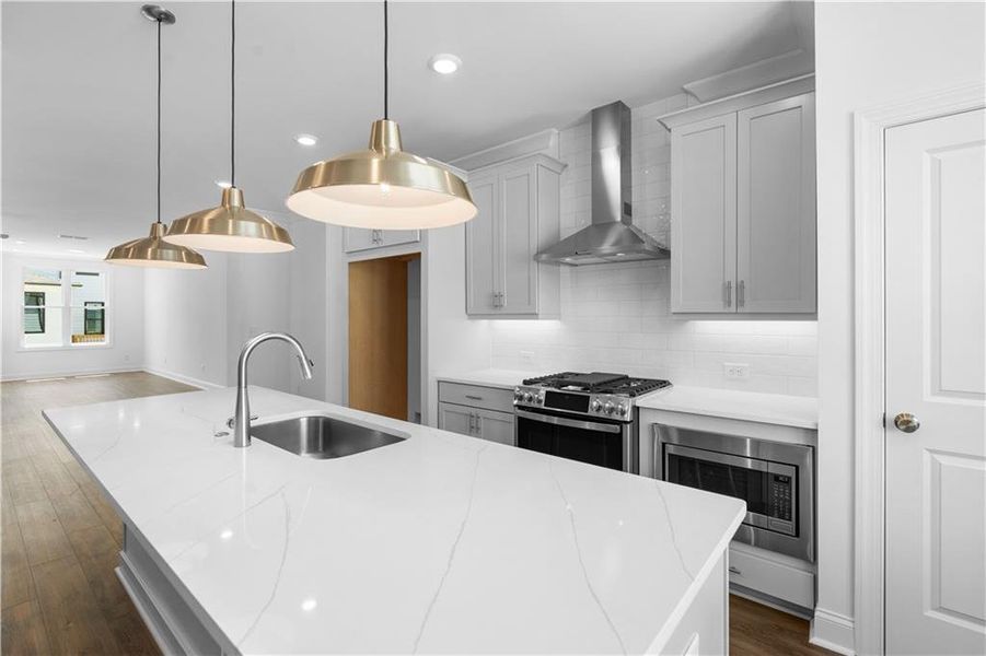 Furnished interior view inside a new home in Millcroft Townhomes, Buford (Image 9).