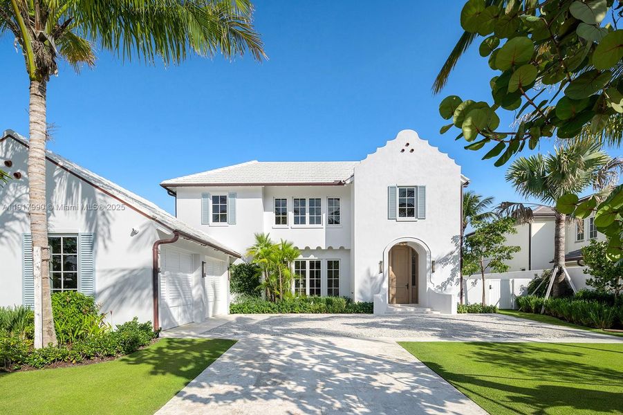 Front exterior of a new home in , Palm Beach, FL, highlighting curb appeal (Image 27). Front exterior of a new home in , Palm Beach, FL, highlighting curb appeal (Image 27).