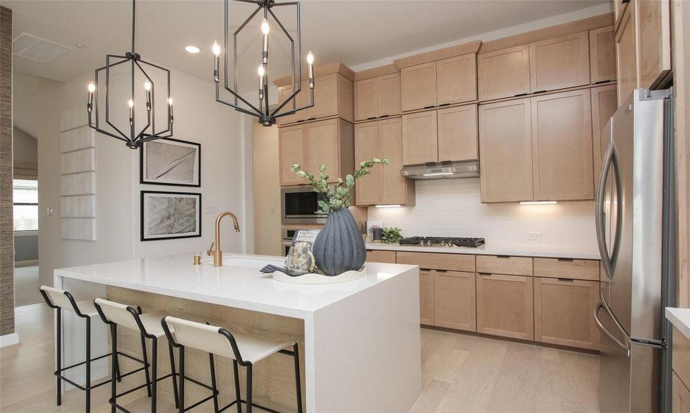 Furnished interior view inside a new home in Coastal Point, League City (Image 22).