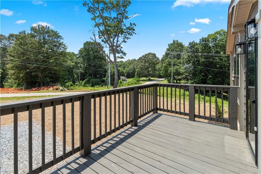 Exterior details and patio area of a home in , Clarkesville (Image 19).