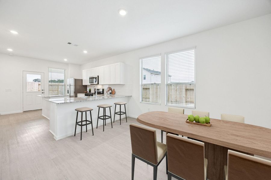 Furnished interior view inside a new home in Crosby Farms, Crosby (Image 7). Furnished interior view inside a new home in Crosby Farms, Crosby (Image 7).