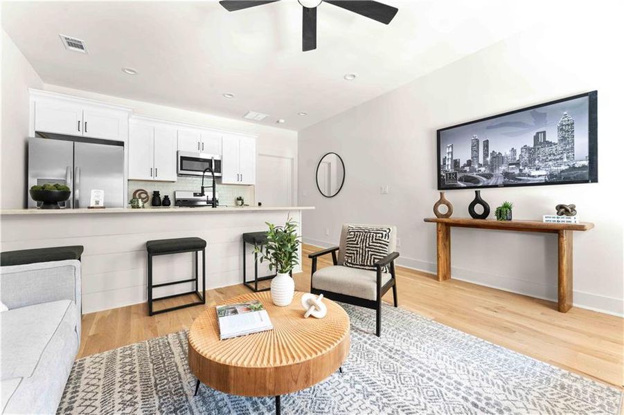 Furnished interior view inside a new home in , Atlanta (Image 5).