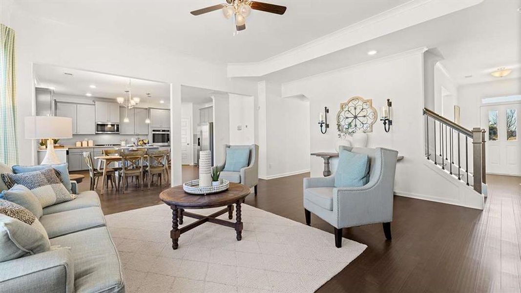 Furnished interior view inside a new home in Heritage Pointe, Senoia (Image 25).