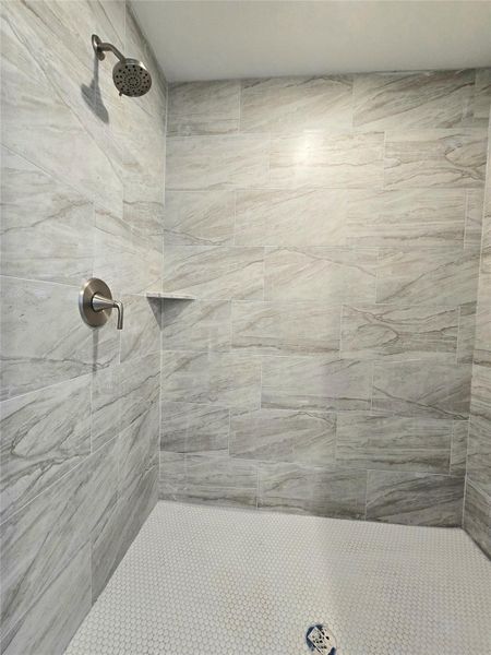 Large shower in primary bathroom Large shower in primary bathroom