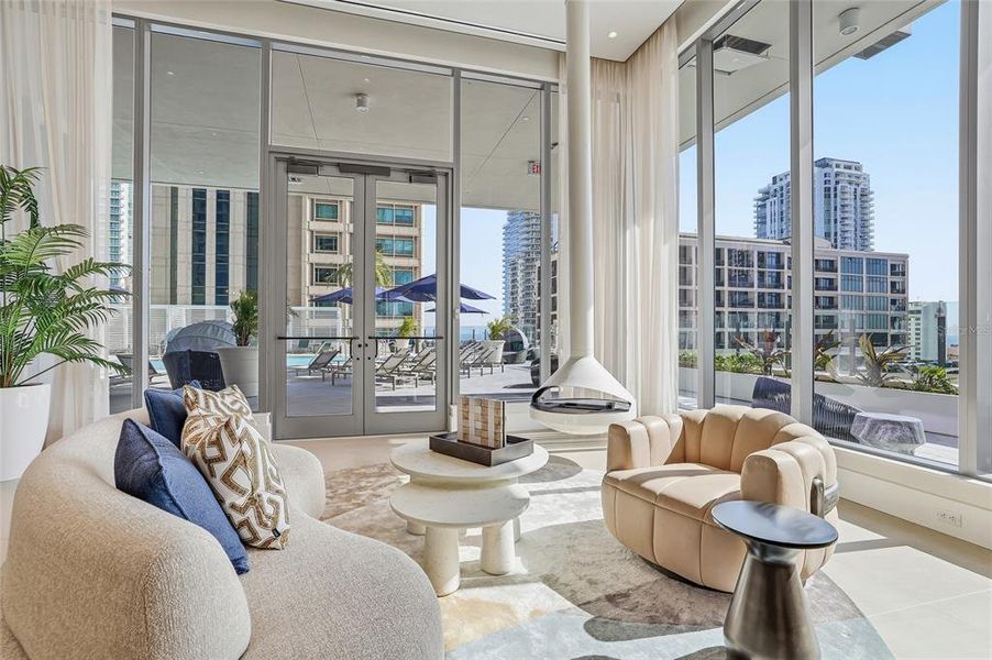 Furnished interior view inside a new home in , St. Petersburg (Image 58).