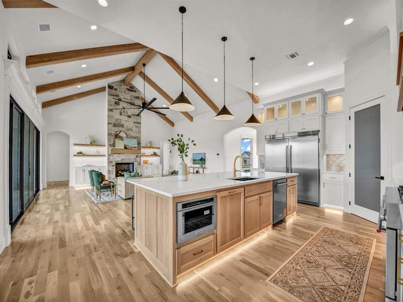 Furnished interior view inside a new home in , Aledo (Image 10).