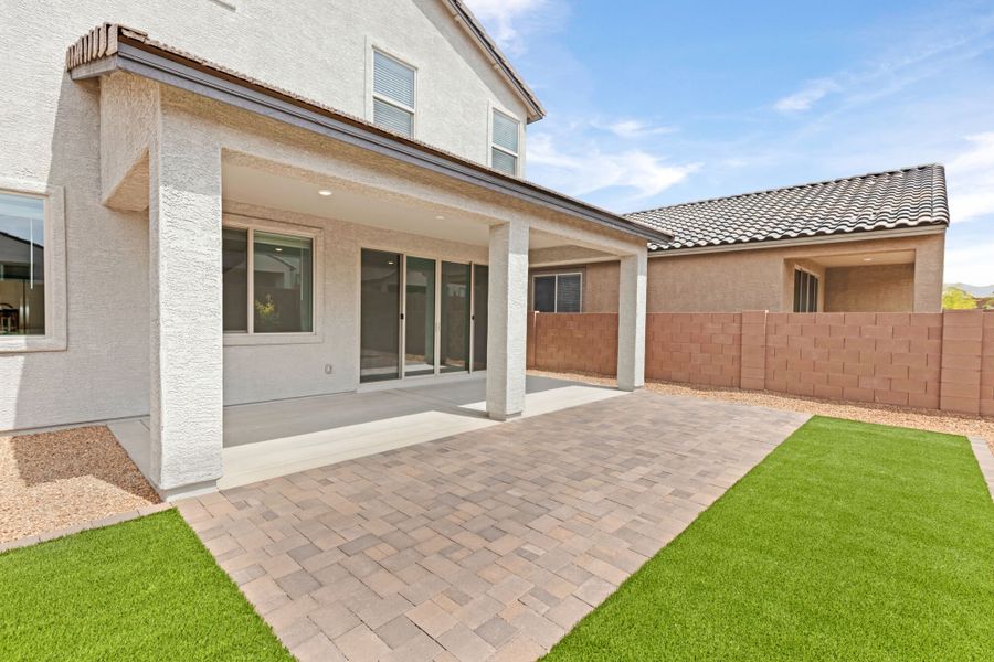 Exterior details and patio area of a home in Oasis At Rocking K, Vail (Image 3).