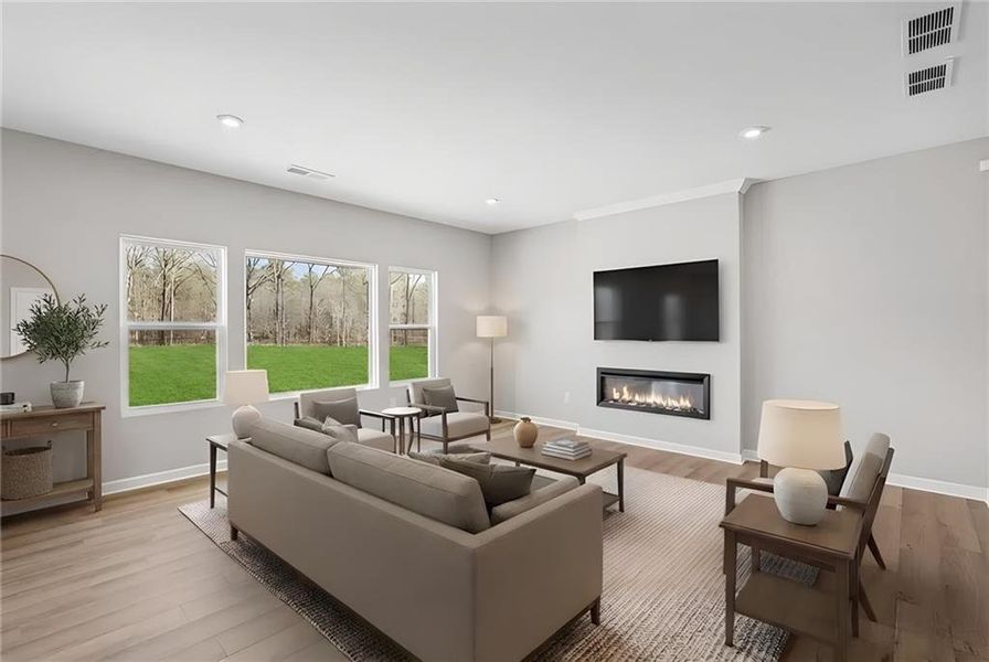 Furnished interior view inside a new home in Twin Lakes, Hoschton (Image 14).