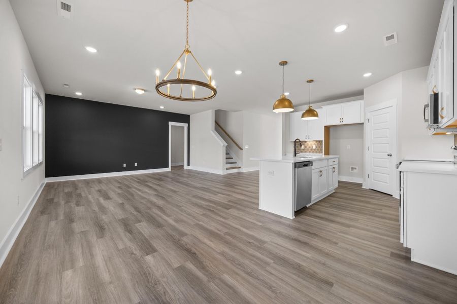 Representative unfurnished interior of a home built from the Doorbells and Sleighbells by Garman Homes in McConnell Ridge, McLeansville (Image 8).