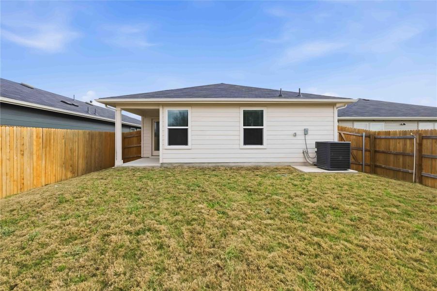 A fenced backyard and two-car garage add everyday flexibility. A fenced backyard and two-car garage add everyday flexibility.