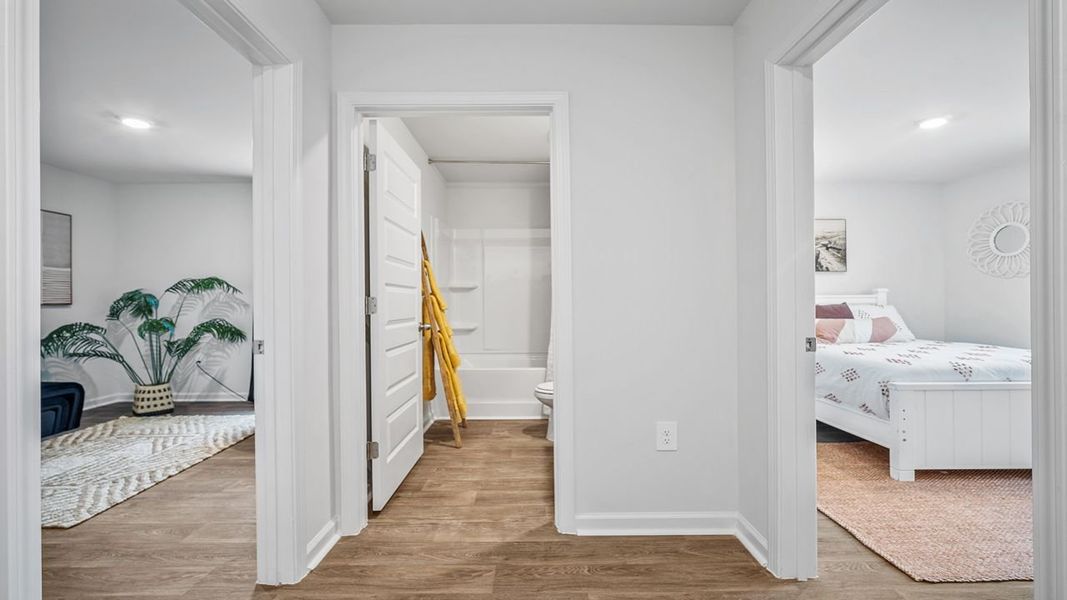 Representative furnished interior of a home built from the Sullivan by D.R. Horton in Rice Hope, Port Wentworth (Image 21).