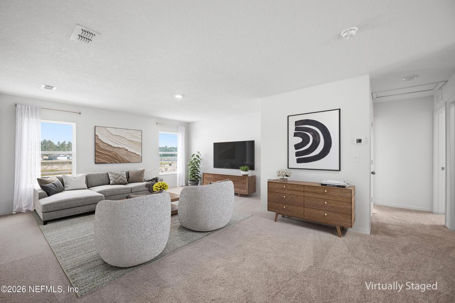 Furnished interior view inside a new home in Westport Landing, Jacksonville (Image 16).