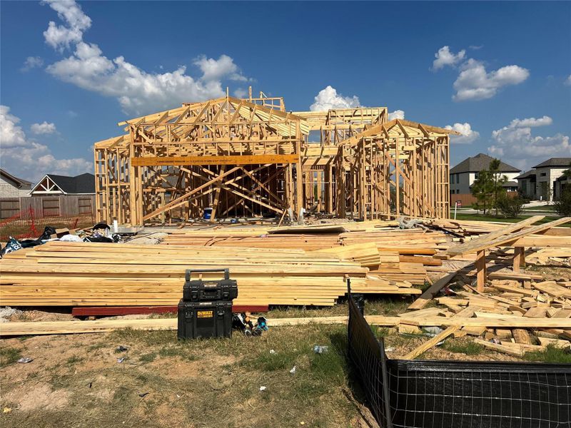 In-progress construction of a new home in , Katy, TX (Image 4).