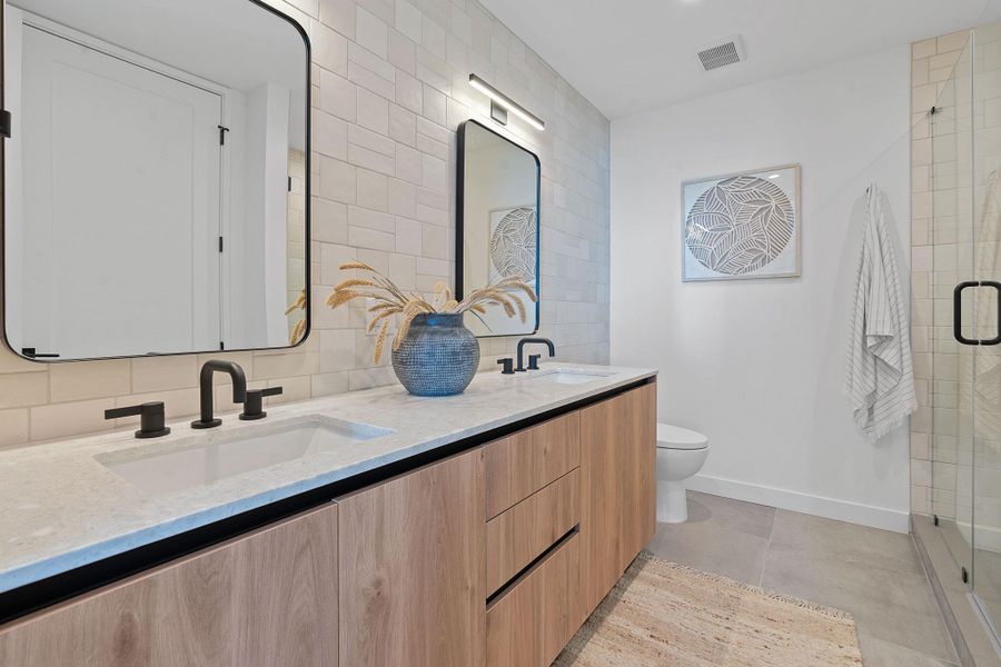 Furnished interior view inside a new home in Vesper, Austin (Image 9). Furnished interior view inside a new home in Vesper, Austin (Image 9).