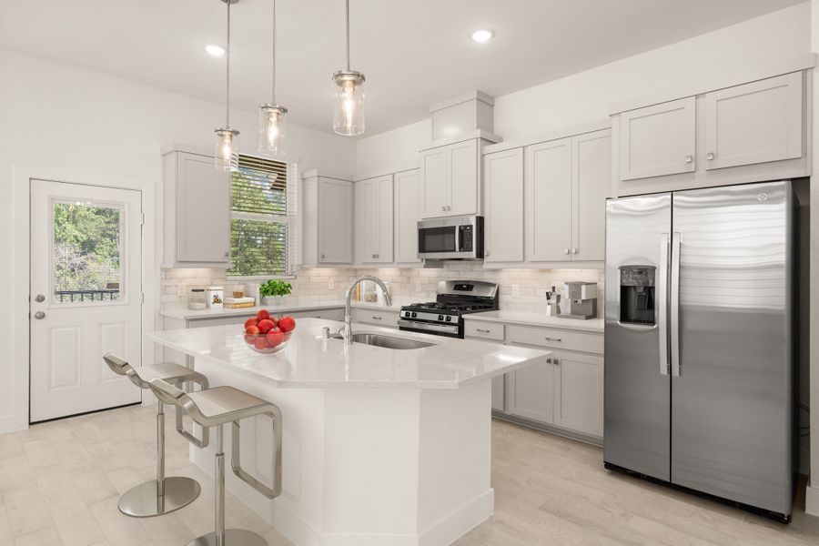 Furnished interior view inside a new home in Meridiana, Manvel (Image 7).