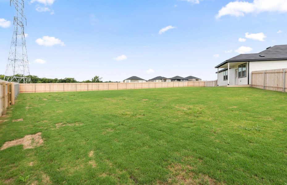 Exterior details and patio area of a home in County View, Temple (Image 21).