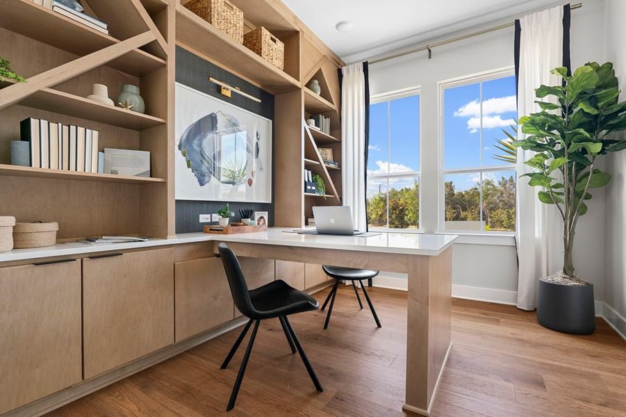 Furnished interior view inside a new home in Arbor Collection at Heritage, Dripping Springs (Image 16).
