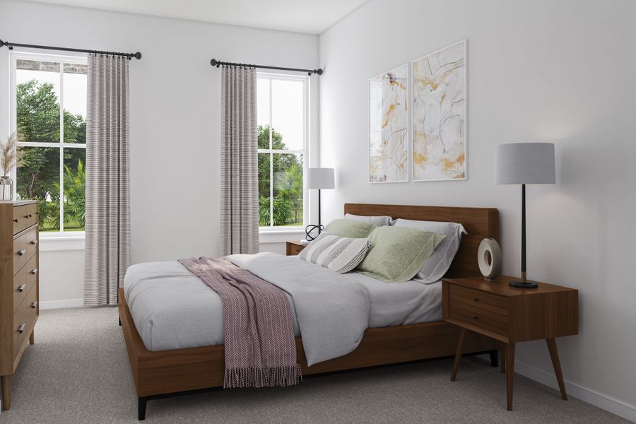 Representative furnished interior of a home built from the Windsor by Tri Pointe Homes in Lariat, Liberty Hill (Image 8).