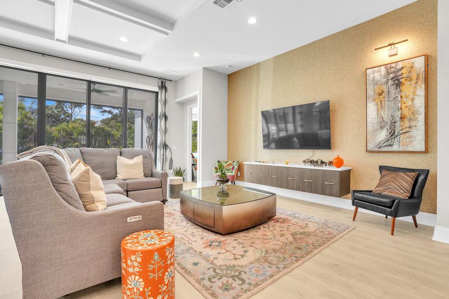 Furnished interior view inside a new home in Alton, Palm Beach Gardens (Image 34).